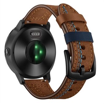 20 mm: n kynsien muotoilu Aito nahkainen ranneke Garmin Vivoactive3 / VivomoveHR: lle