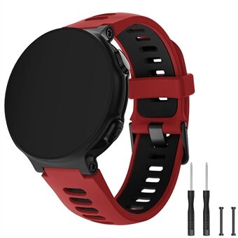 Silikonikellohihnan musta solki ja vavat Garmin Forerunner 735XT 220230235620630