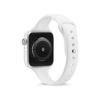 Ohut kapea silikonihihna Apple Watch -sarjaan 3 2 1 42mm / Series 6 SE 5 4 44mm