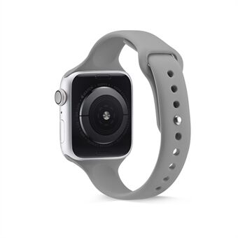 Ohut kapea silikonihihna Apple Watch -sarjaan 3 2 1 42mm / Series 6 SE 5 4 44mm