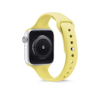 Ohut kapea silikonihihna Apple Watch -sarjaan 3 2 1 42mm / Series 6 SE 5 4 44mm