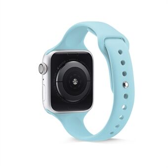 Ohut kapea silikonihihna Apple Watch -sarjaan 3 2 1 42mm / Series 6 SE 5 4 44mm