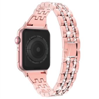 Alumiiniseosrannekello tekojalokivi Apple Watch Series 6 SE 5 4 44mm / Series 3/2/1 42mm