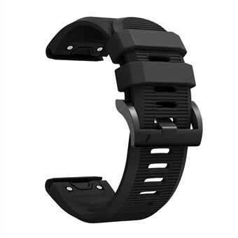 Vaakaviiva mustalla kolmiosoljella, silikonirannekkeella Garmin Fenix 5X - musta