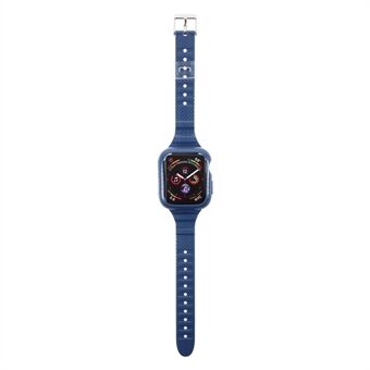 Kudottu kuvioitu TPU-rannehihna ja kehyksen vaihto Apple Watch Series 6 SE 5 4 44mm / Series 3 2 1 42mm: lle