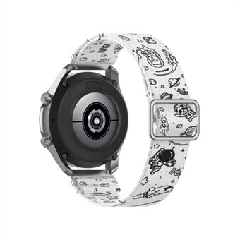 Kuviopainettua Säädettävä Smart korvaaminen hihna Nylon Rannekkeet 20mm Samsung Galaxy Watch3 41mm / Watch Active