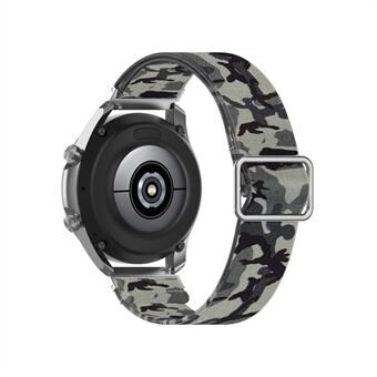 Kuviopainettua Säädettävä Nylon Smart korvaaminen hihna ranneke 22mm Samsung Galaxy Watch 46mm / Watch3 45mm