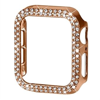 Rhinestone Decor Scratch PC Watch Edge -kuoren suojakuori Apple Watch Series 6/5/4 / SE 44mm