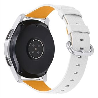 Päällyskerros lehmännahkainen Litchi Grain säädettävä kellon ranneke Samsung Gear S3 Frontier / S3 Classic