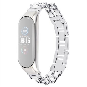 Xiaomi Mi Band 3/4 Smart Watchin ruostumattomasta Steel valmistettu ketjukelloranneke