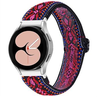 Samsung Galaxy Watch4 Active 40mm / 44mm / Smart Classic 42mm / 46mm elastinen kudottu älykellon rannekkeen vaihto säädettävä rannehihna