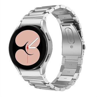 Samsung Galaxy Watch4 Active 40mm / 44mm / Watch4 Classic 42mm / 46mm Vaihtoälykellon hihna, 3 helmiä ruostumattomasta Steel valmistettu ranneke - hopea