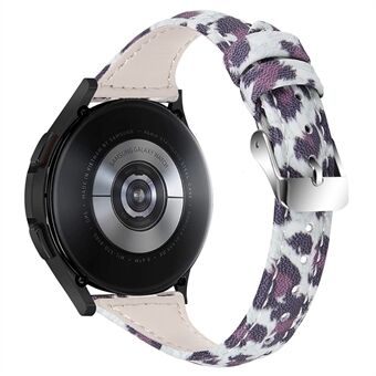 Xiaomi Mi Watch Color / Haylou Solar LS05 Soft aito lehmännahkainen ranneke Leopard Texture kellohihna