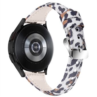 Samsung Galaxy Watch 46mm / Watch3 45mm aito lehmännahkainen Leopard Texture Smart Watch Ranneke rannekkeelle