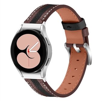 Samsung Galaxy Watch4 Classic 42mm / 46mm / Galaxy Watch4 Active 40mm / 44mm lehmännahkainen ranneke Tyylikäs väriliitoksen vaihtohihna