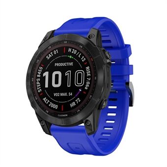 Garmin Fenix® 7 / Fenix 6 Pro/ 5 joustavalle silikonikellon rannekkeen vaihtokorulle Tyylikäs rannehihna soljella