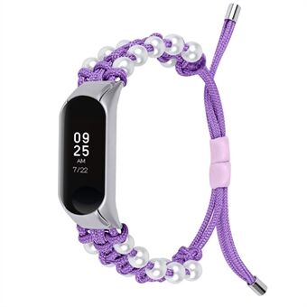 Xiaomi Mi Band 7 Pearl Woven kellon rannekkeelle säädettävä nailon tyylikäs rannehihnan vaihto