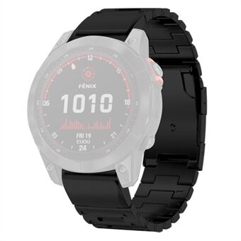 Garmin Fenix® 7X / 7X Solar / Enduro / Coros Vertix 2 Quick hihnalle ruostumattomasta Steel valmistettu kellon ranneke 26 mm:n vaihtohihna, jossa taitettava lukko