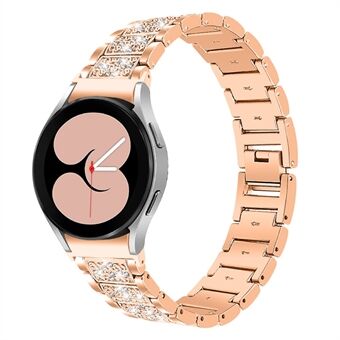 Samsung Galaxy Watch4 Active 40mm / 44mm / Watch4 Classic 42mm / 46mm kellohihna Bling tekojalokivi ruostumattomasta Steel vaihtokellon ranneke