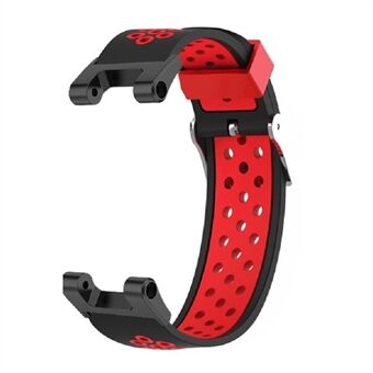 Huami Amazfit T-Rex / T-Rex Pro / Ares, kaksivärinen 22 mm kellon ranneke silikoni kellon hihnan vaihtoranneke, jossa on monireikäinen muotoilu