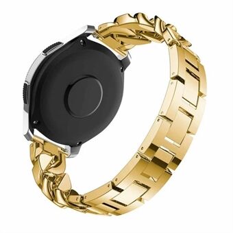 Samsung Galaxy Watch 4 40mm / 44mm / Watch 4 Classic 42mm / kello 5 40mm / 44mm / kello 5 Pro 45mm tekojalokivi koristenauha metalli korvaava rannekoru