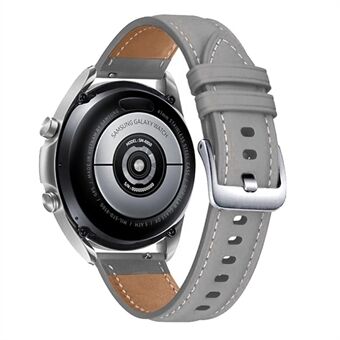 Samsung Galaxy Watch3 41mm / Huawei Watch GT 2 42mm aito nahkaranneke 20mm rannehihna hopeisella soljella