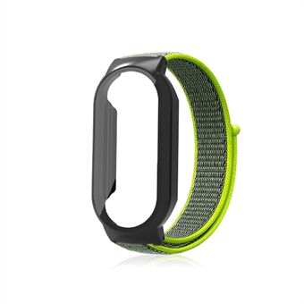 Xiaomi Mi Band 7/7 NFC Nylon Loop Kellon ranneke 3 in 1 Ranneke PC-suojakotelolla ja karkaistu lasi näytönsuoja