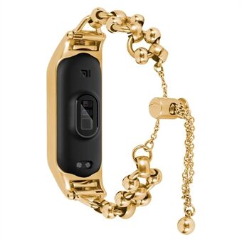 Xiaomi Mi Band 7 Bead Decor -älykellon hihnan vaihtoontto kellon hihna metallirannekorun hihna