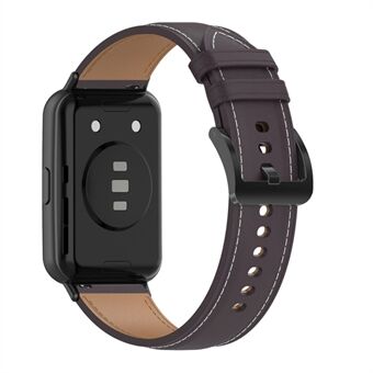 Huawei Watch Fit 2 Smart , aito nahkainen älykellon hihnan vaihto, säädettävä rannehihna - tumman violetti