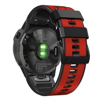 Garmin Enduro / Tactix Delta / Tactix 7 Pro Pin Texture silikonikellon ranneke 26 mm kaksivärinen korvaava rannehihna