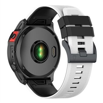 Garmin Enduro / Tactix Delta / Tactix 7 Pro Dual Colours -vaihtoranneke 26 mm kuvioitu silikoniranneke