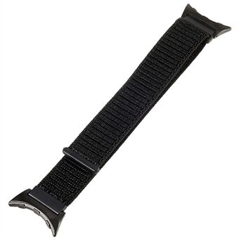 Google Pixel Watchille Hengittävä Nylon Weave Strap Sport Loop Vaihtokellon ranneke mustalla metalliliittimellä