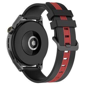 Huawei Watch GT 3 42mm / Watch GT silikonikellon rannekkeen leveys 20mm kaksivärinen pehmeä hihna