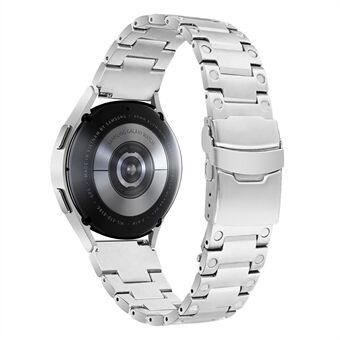 Samsung Galaxy Watch4 Active 40mm 44mm / Watch4 Classic 42mm 46mm kellon ranneke 20mm ruostumattomasta Steel valmistettu vaihtohihna - hopea