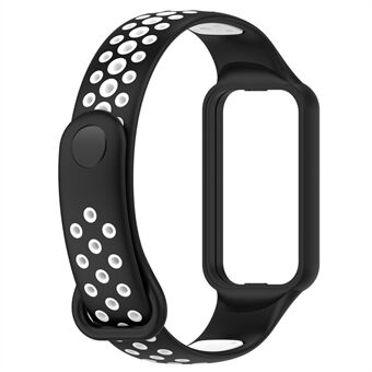 Xiaomi Redmi Band 2 Sport Band Dual Color Pehmeä silikonirannekkeen vaihtohihna kotelolla, vapaa koko