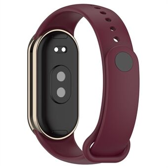 Xiaomi Smart Band 8 silikonikellon rannekkeen hihnan vaihto metalliliittimellä