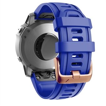 Kellon ranneke Garmin Fenix ​​​​7S / 6S Pro / 5S Plus / Instinct 2S , 20 mm silikonikorvaushihna ruusukultaisella soljella