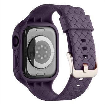 Apple Watch Series 8/7 41mm kudottu tekstuuri TPU rannehihna integroitu kellon ranneke kotelolla