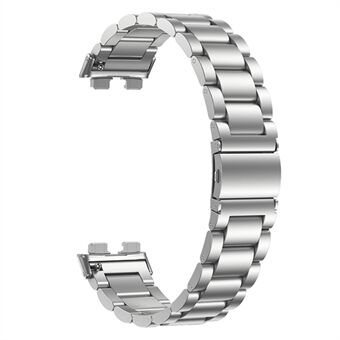 Huawei Band 8 -kellonauhalle ruostumattomasta Steel valmistettu metalliranneke - hopea