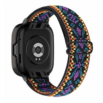 Nylon Kudottu Rannekellohihna Xiaomi Redmi Watch 3: lle. Nopea irrotettava joustava kellohihna suojakannella - Purppura.