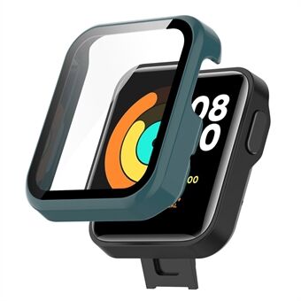 Xiaomi Mi Watch Lite / Redmi Watch Hyvin suojattu kova PC-suojakotelo, jossa on sisäänrakennettu karkaistu lasi näytönsuoja