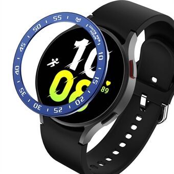 Samsung Galaxy Watch 5:lle 44 mm:n Ring muotoilukehyskotelo, Scratch kellon kansi kellotaululla