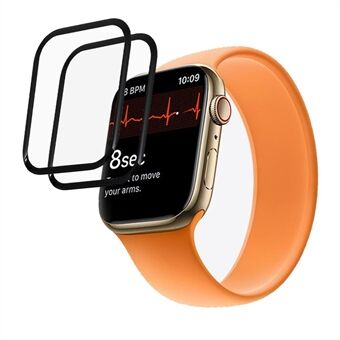 2kpl / setti 3D Täyspeitto PMMA Näytönsuoja HD Kirkas kalvo Apple Watch Series 7 45mm