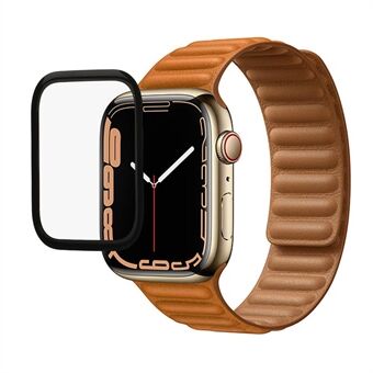 Täysi peittävä Full Glue HD Clear 9H Hardness Räjähdyssuojattu karkaistu lasi näytönsuoja Apple Watch Series 7 45mm