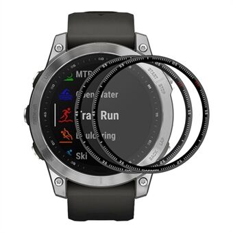 ENKAY 2kpl / Set Ultra Clear Kellon näytönsuoja Garmin Fenix 7:lle, 3D Curved Soft PC Edge + PMMA täysikokoinen kalvo vaakalla