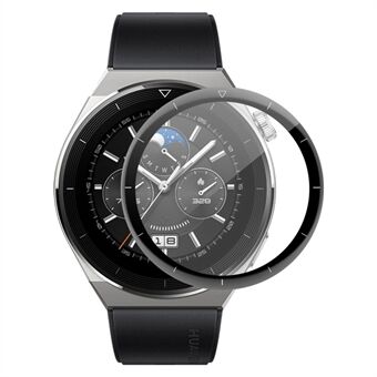 ENKAY For Huawei Watch GT 3 Pro 46mm Hydrofobic Full Coverage Protector 3D Kaareva pehmeä PC Edge + PMMA Ultra Clear Suojakalvo