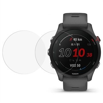 Garmin Forerunner 255 2 kpl/pakkaus 2.5D Arc Edge Scratch HD karkaistu lasi suojakalvo Smart Watch näytönsuoja