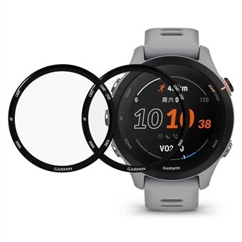 Garmin Forerunner 255S 2kpl/setti kulumista estävä näytönsuoja 3D kaareva Edge Durbale PMMA Full Coverage HD kirkas suojakalvo