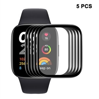 ENKAY HAT Prince 5kpl / sarja Xiaomi Redmi Watch 3 Lite -näytönsuojalle 3D Kaareva pehmeä PC Edge+ PMMA koko kansikalvo