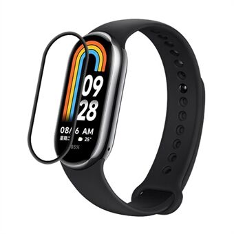 RURIHAI Xiaomi Smart Band 8 Pro -näytönsuojalle PMMA 3D Kaareva Full Glue -kellon näyttökalvo